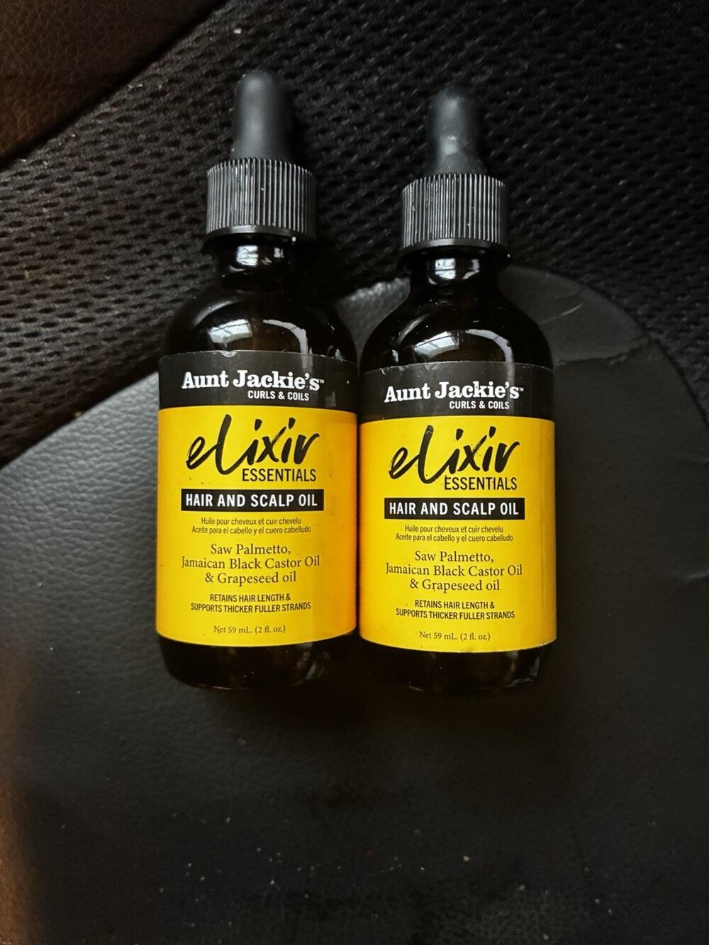 2 Pack Aunt Jackie's Curls & Coils Elixir Essentials Hair and Scalp Oil